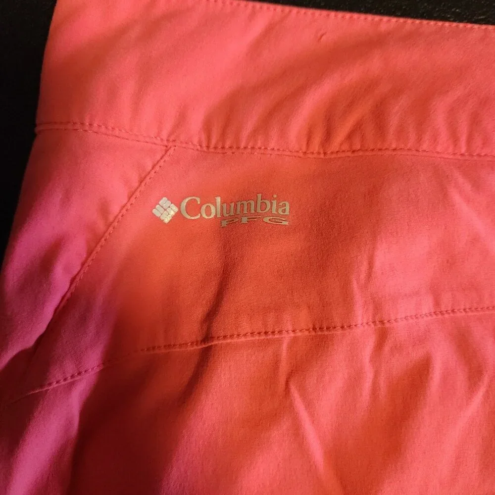 Columbia PFG Skort‎ Stretch Pockets Pink Tennis Golf Pickleball Womens 10